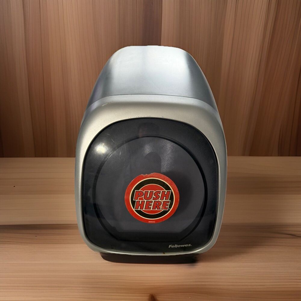 FELLOWES DESKTOP CD DVD DISC CASE PUSH OPEN RETRACTABLE HOLDER STORAGE BOX